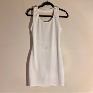 Sparkle & Fade White Backless Bodycon - Sz M